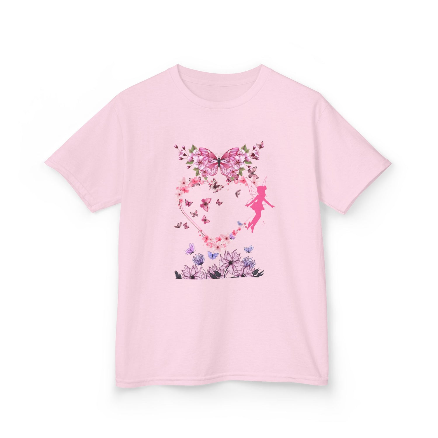 Floral Heart Kids Tee | Cute Floral T-Shirt for Kids, Gift for Birthdays, Spring Outfit, Family Photos, Casual Wear