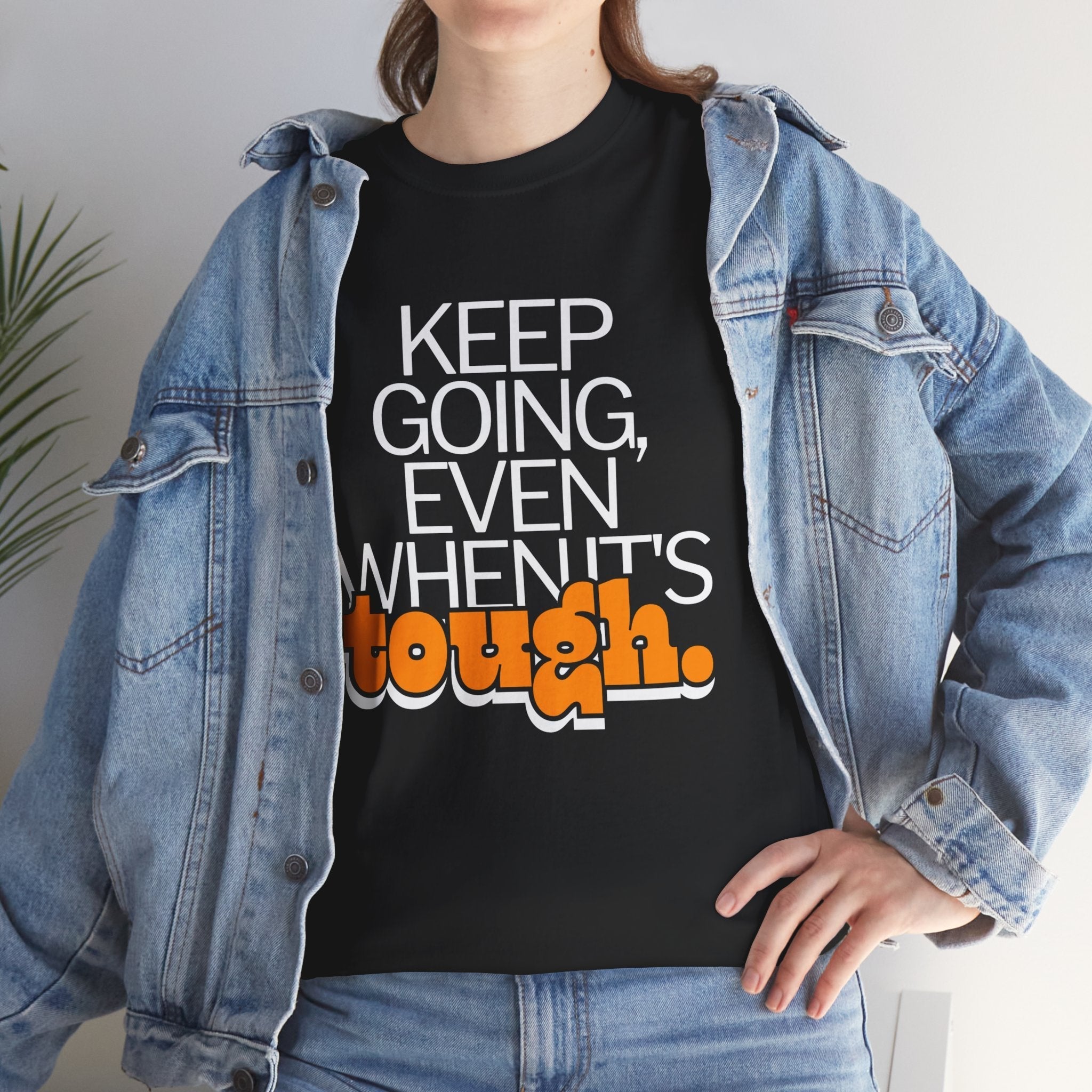 Keep Going Even Printed Tee