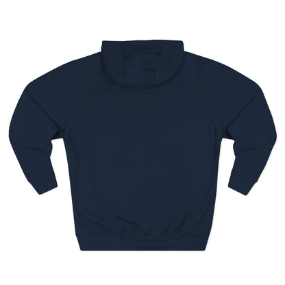 Pizza I  NY Hoodie — Cozy Grey Fleece Pullover