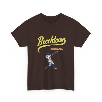 Unisex Heavy Cotton Tee - Beachtown Printed  T-Shirt - Comfortable Casual Wear Tee - Unique Graphic Tee - Gift