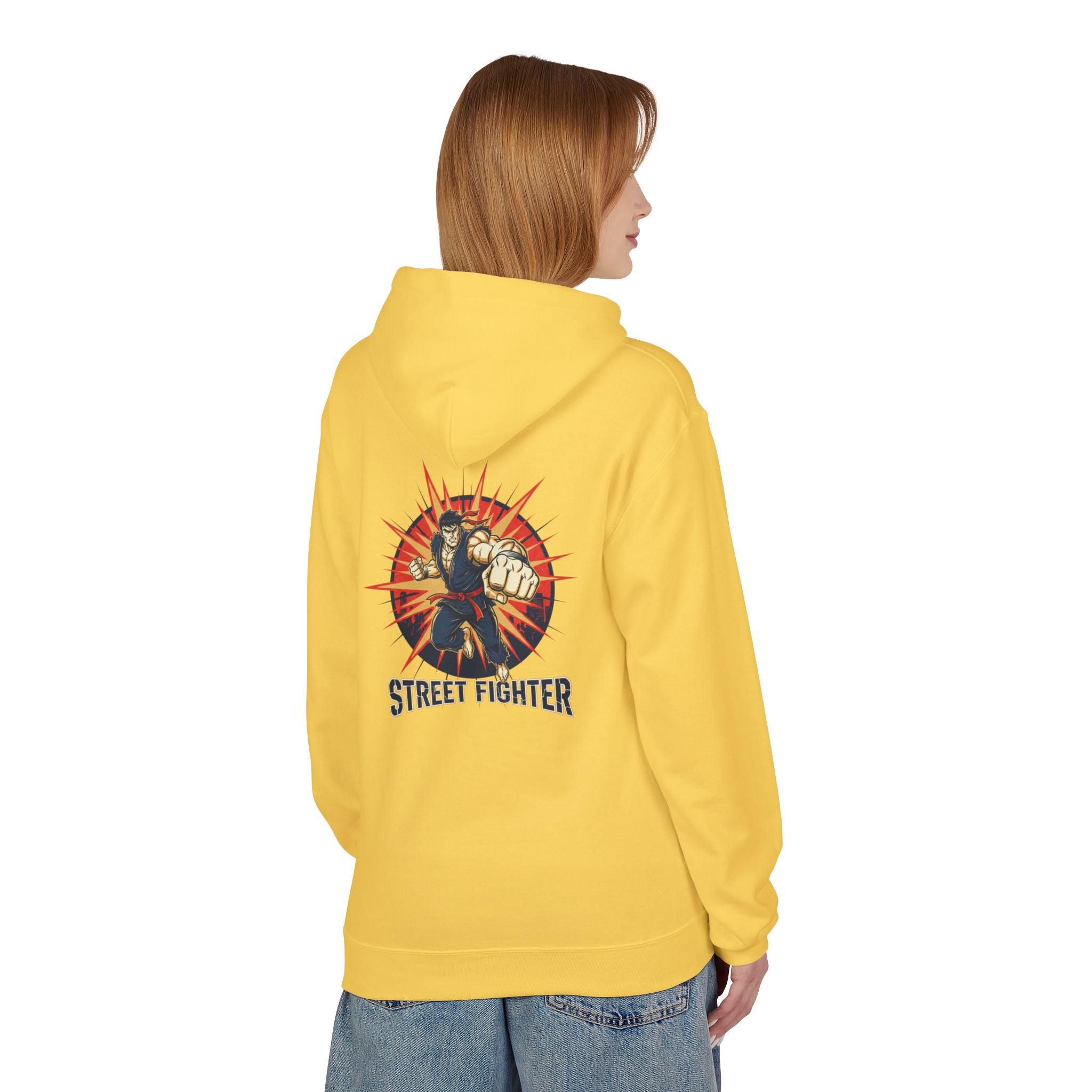 Street Fighter Fist Hoodie | Retro Arcade Fighter Design