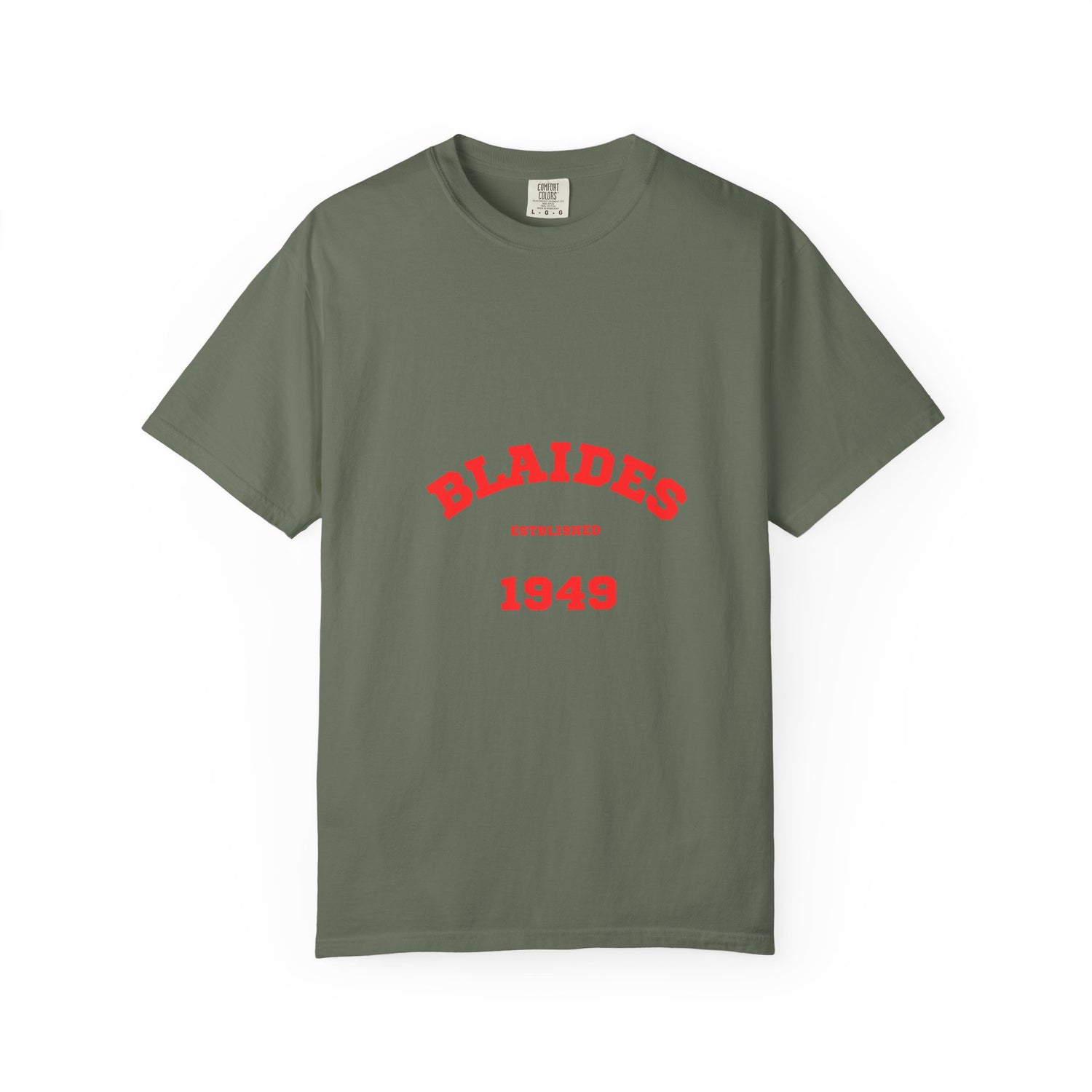 Vintage Blaides Garment-Dyed T-shirt, Casual Wear, Retro Style, Gift for Him/Her, Birthday Celebration, Summer Apparel
