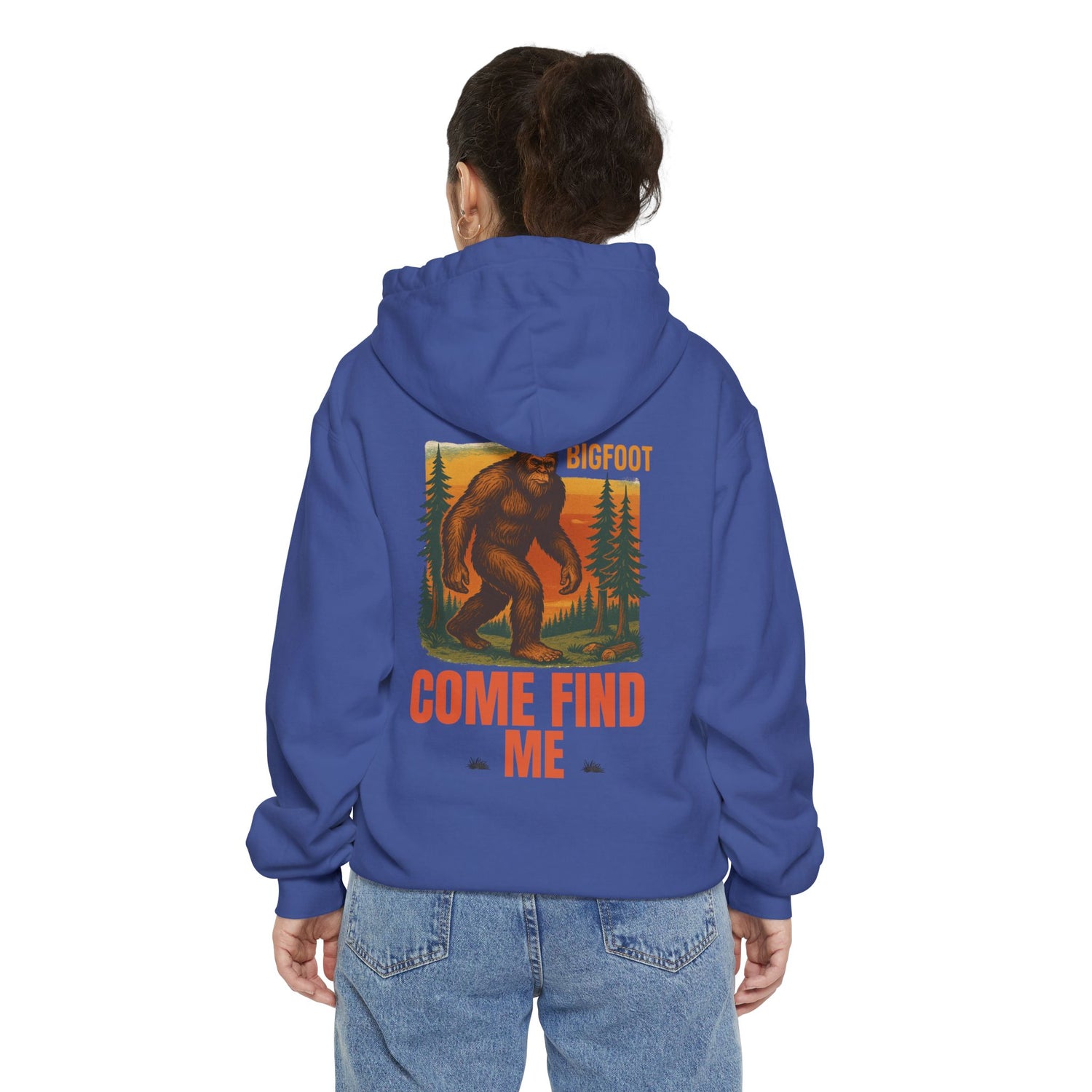 Bigfoot Come Find Me Hoodie | Unisex Garment-Dyed, Fun Wilderness Apparel, Unique Gift for Adventure Lovers, Ideal for Outdoor [...]