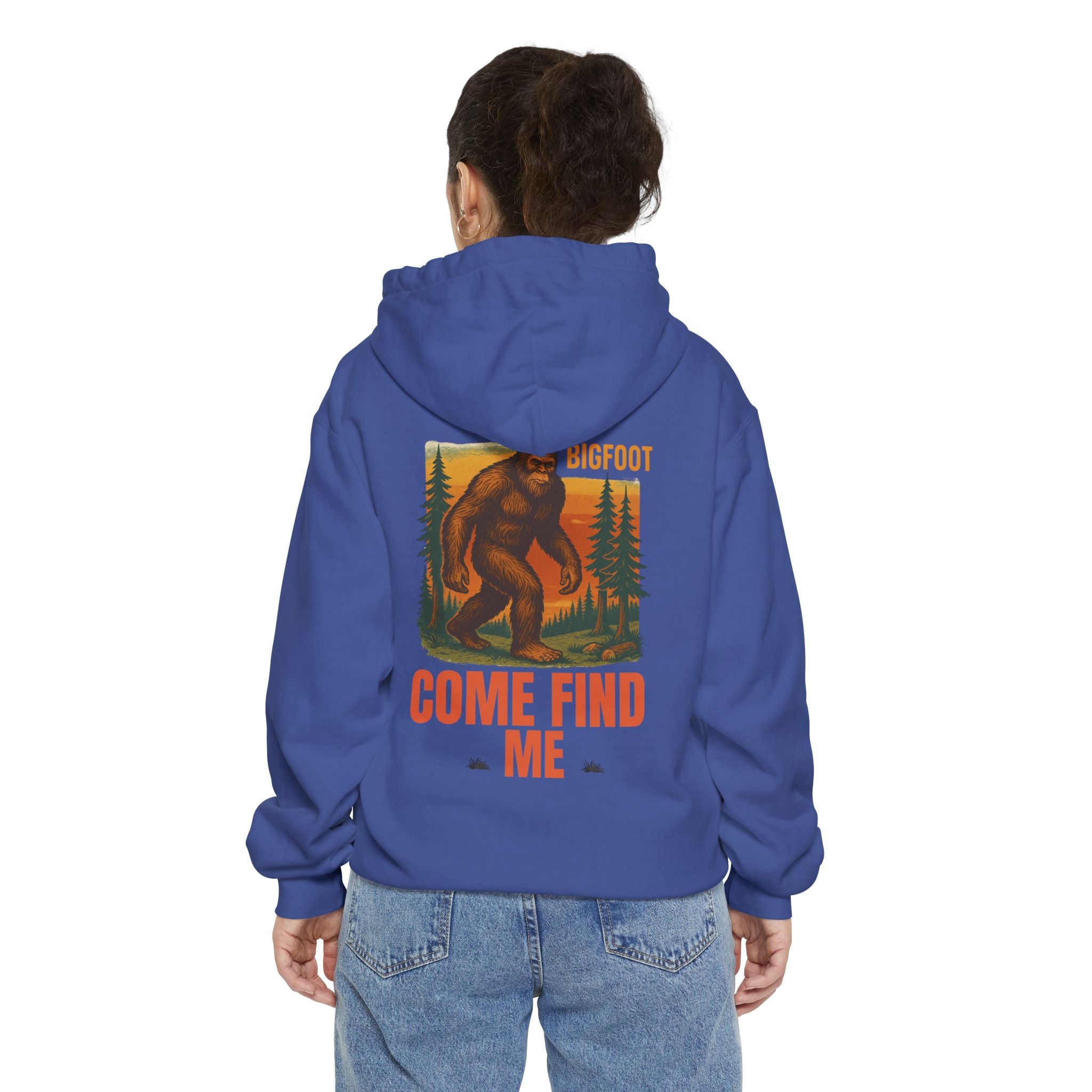 Bigfoot Come Find Me Hoodie | Unisex Garment-Dyed, Fun Wilderness Apparel, Unique Gift for Adventure Lovers, Ideal for Outdoor [...]