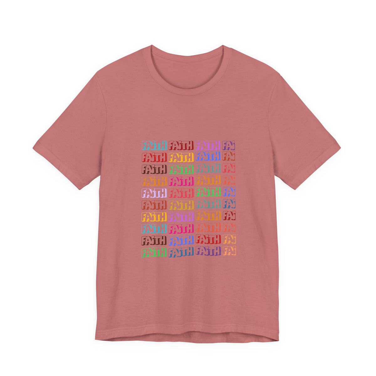 Colorful Textured Unisex Jersey Tee - Trendy Casual Wear