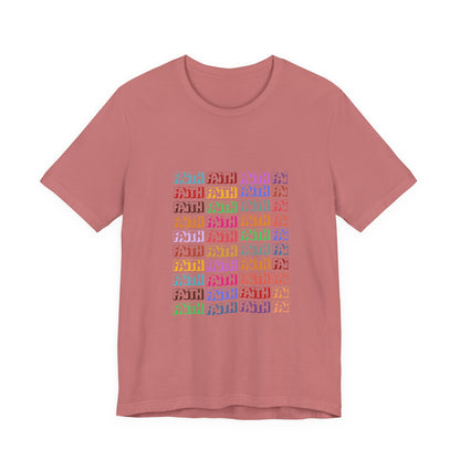 Colorful Textured Unisex Jersey Tee - Trendy Casual Wear