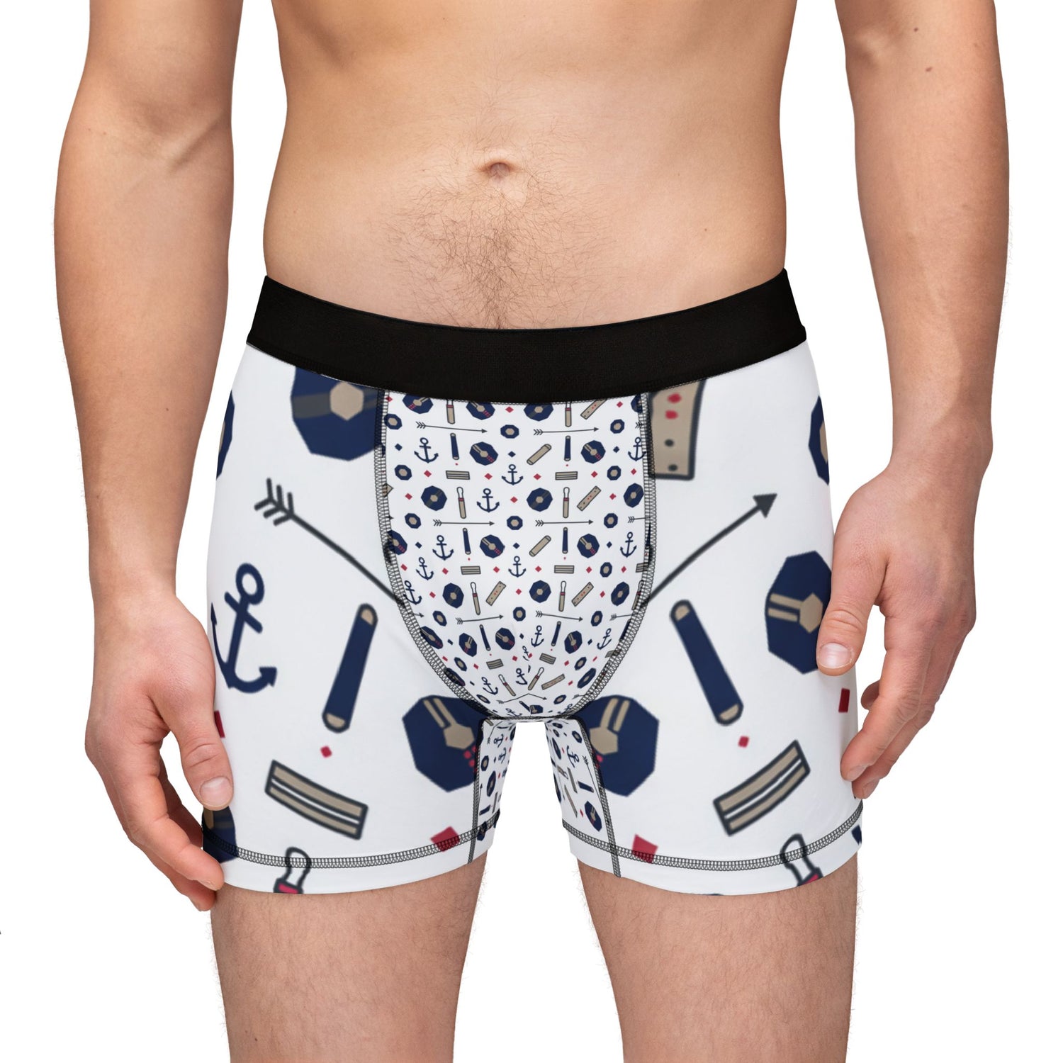 Nautical Anchor Pattern Men&