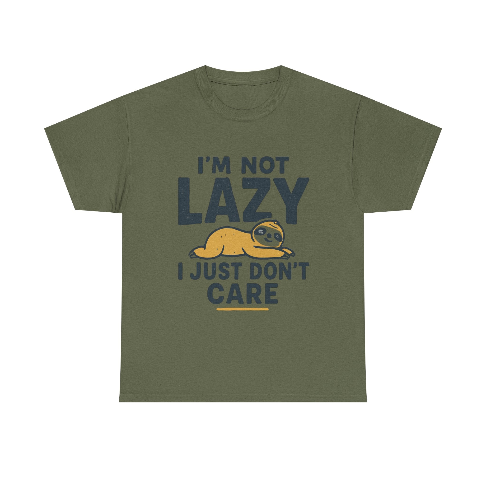Lazy Sloth Unisex Tee, Funny Graphic T-Shirt, Perfect for Relaxation, Gifts for Friends, Cute Sloth Apparel