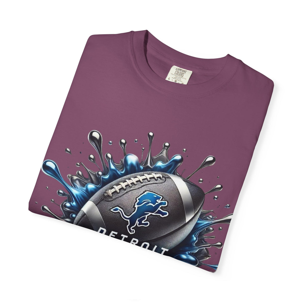 Detroit Lions Football Splash T-Shirt