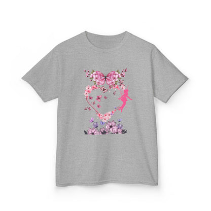 Floral Heart Kids Tee | Cute Floral T-Shirt for Kids, Gift for Birthdays, Spring Outfit, Family Photos, Casual Wear
