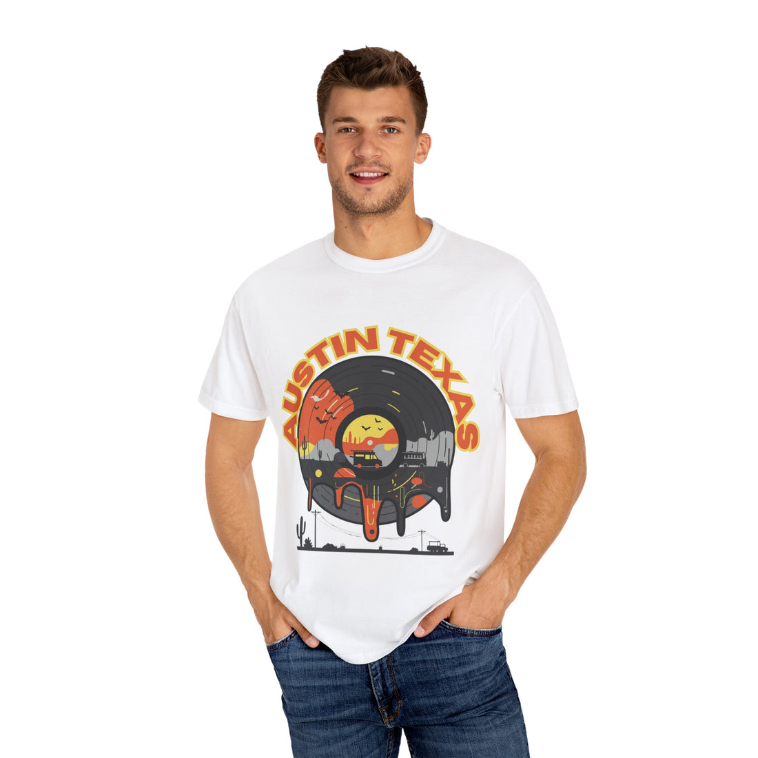 Austin Texas Graphic T-Shirt - Vintage Vibe, Comfort Wear, Texas Pride, Unisex Fashion, Perfect Gift, Summer Style