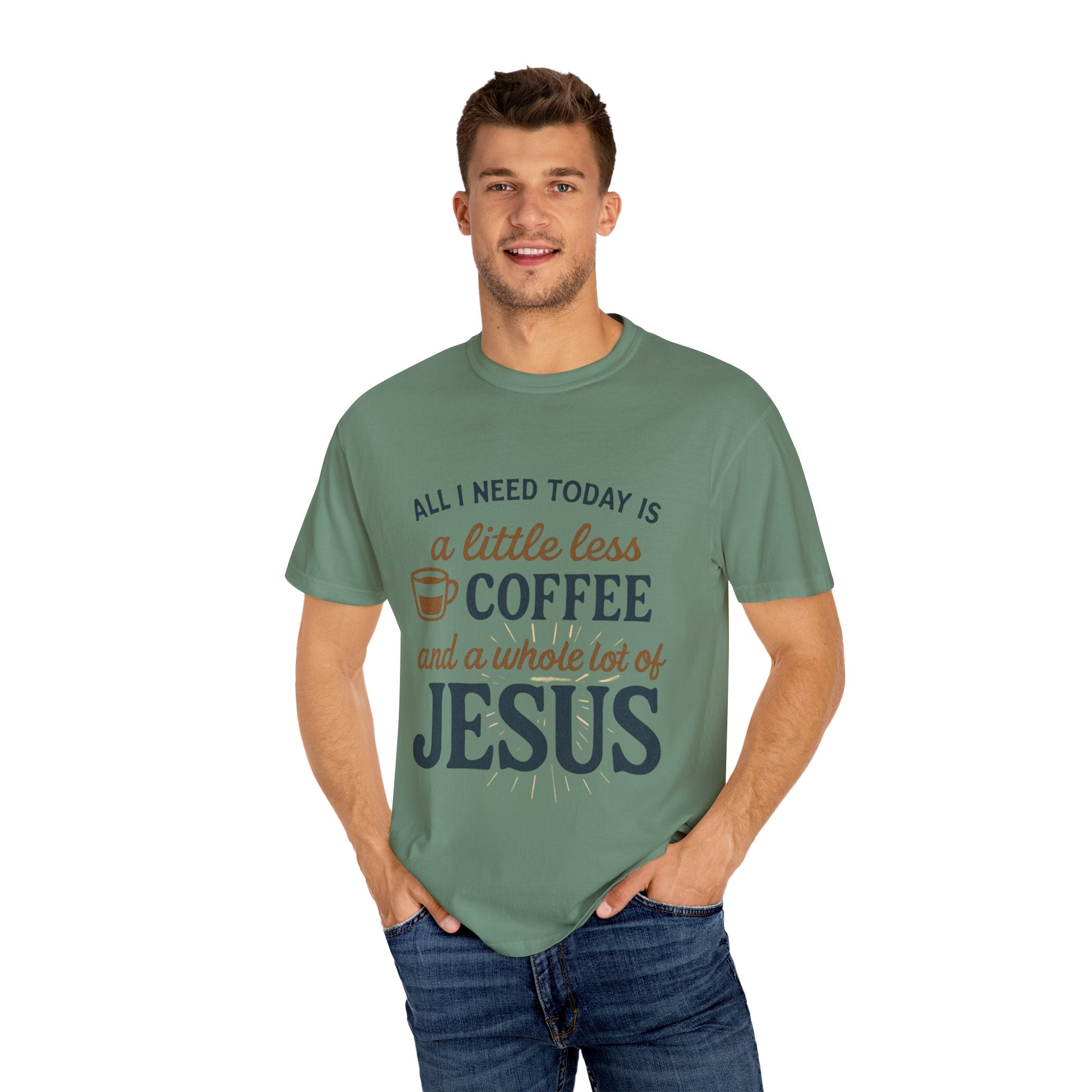 Coffee and Jesus Unisex T-Shirt, Faith-Based Gift, Relaxed Fit Tee, [...]