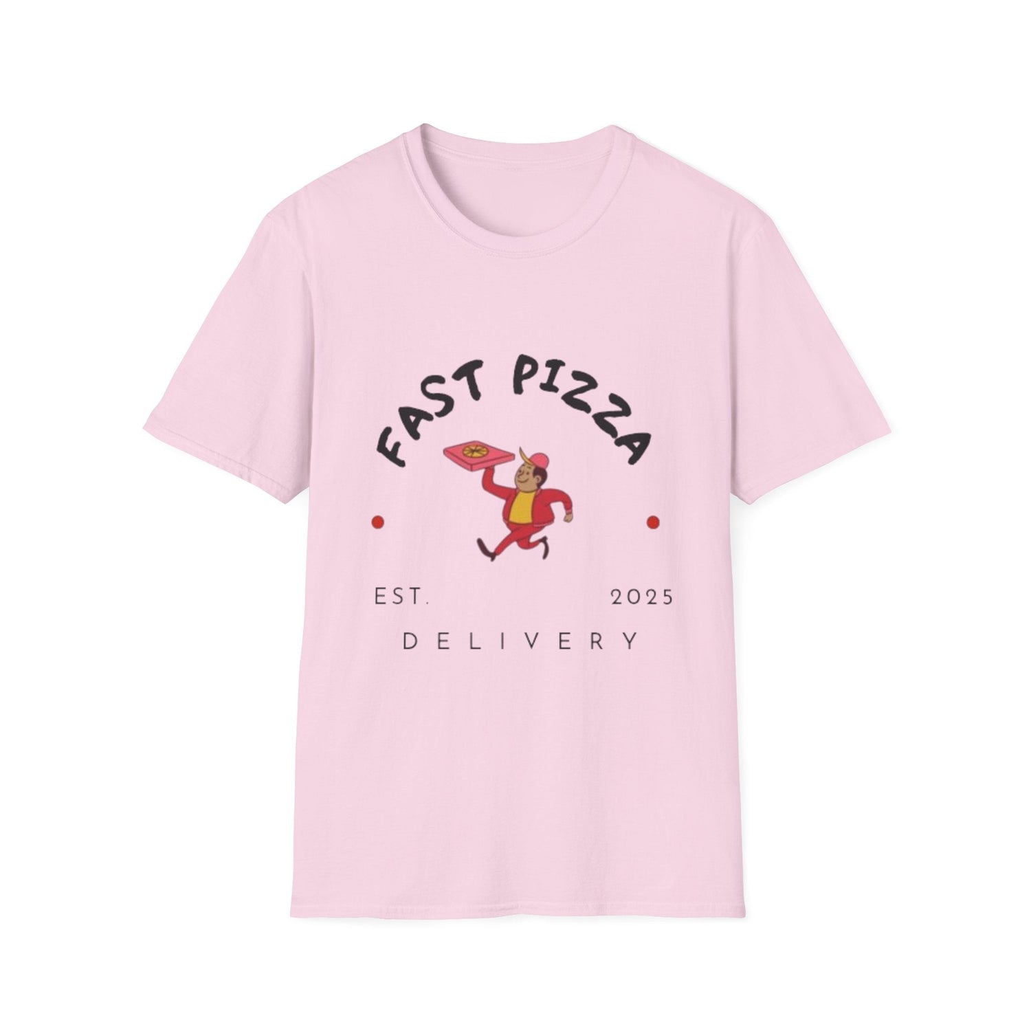 Fast Pizza Unisex T-Shirt – Fun Foodie Graphic Tee, for Pizza Lovers .