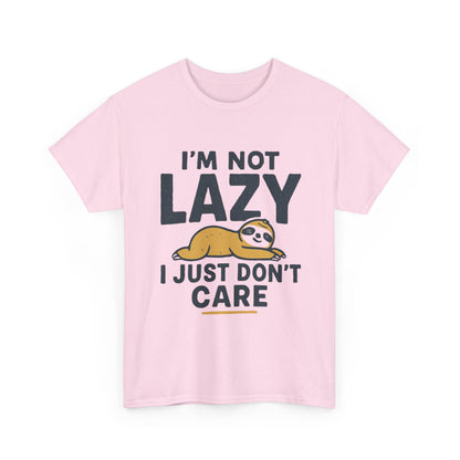 Lazy Sloth Unisex Tee, Funny Graphic T-Shirt, Perfect for Relaxation, Gifts for Friends, Cute Sloth Apparel