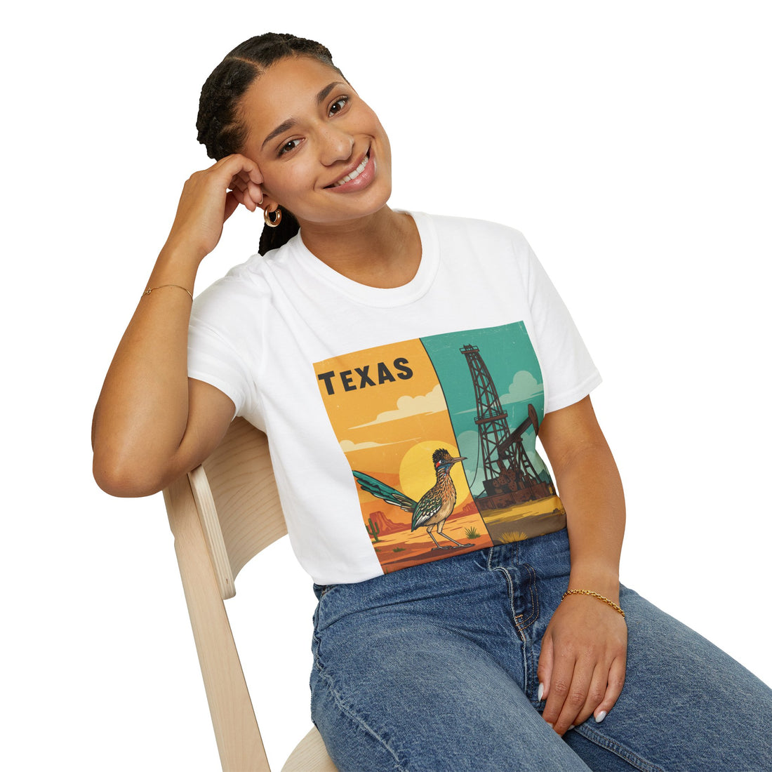 Vintage Texas Graphic Unisex T-Shirt - Retro Rattlesnake Design