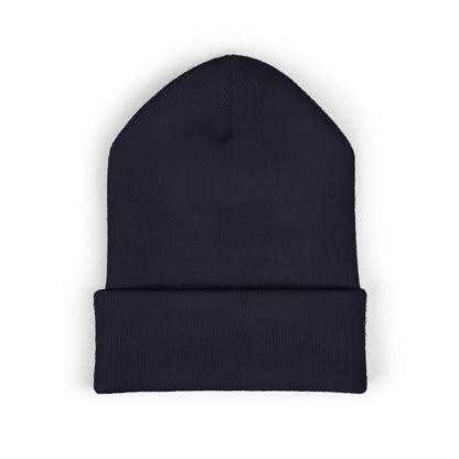 Cozy Embroidered Cuffed Beanie - Winter Warmth &amp; Style