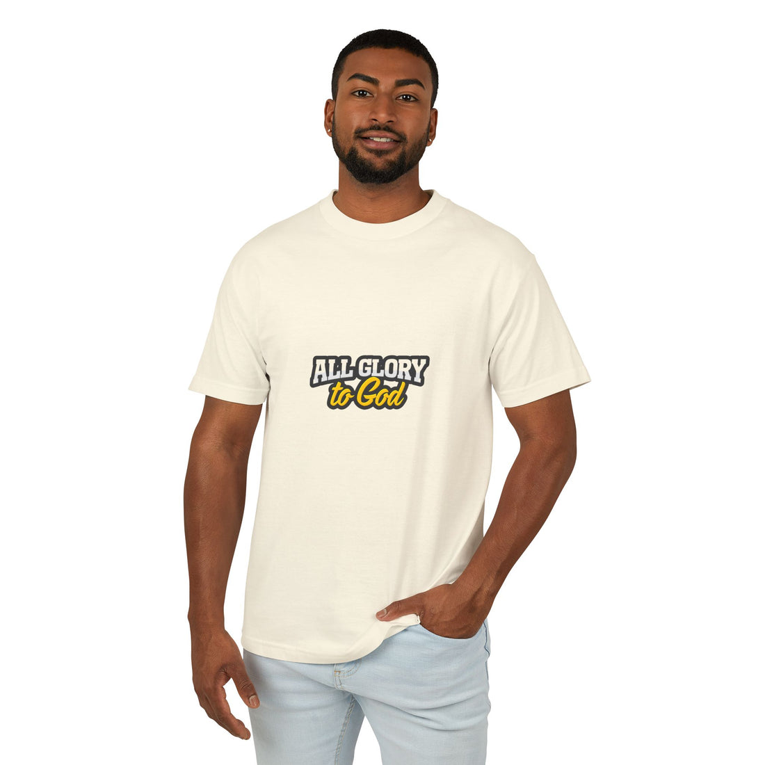 All Glory to God Unisex Heavyweight Tee - crafted with  love of God