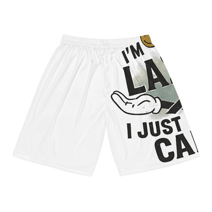 Lazy Vibes Basketball Shorts, Comfortable Athletic Shorts, Men&