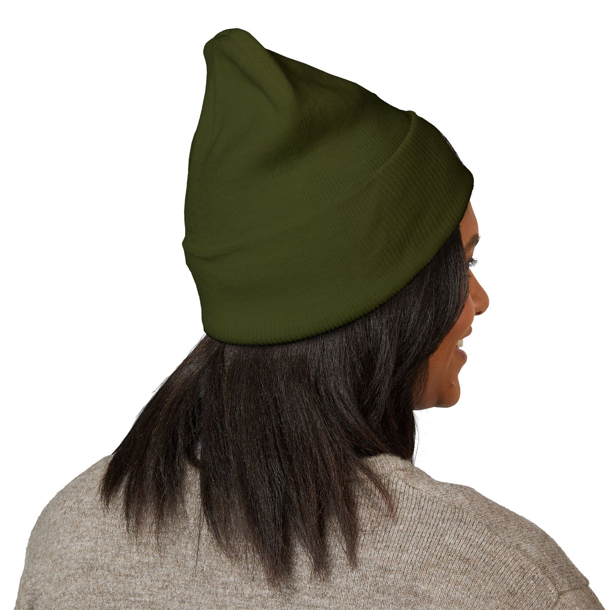 Cozy Embroidered Cuffed Beanie - Winter Warmth &amp; Style