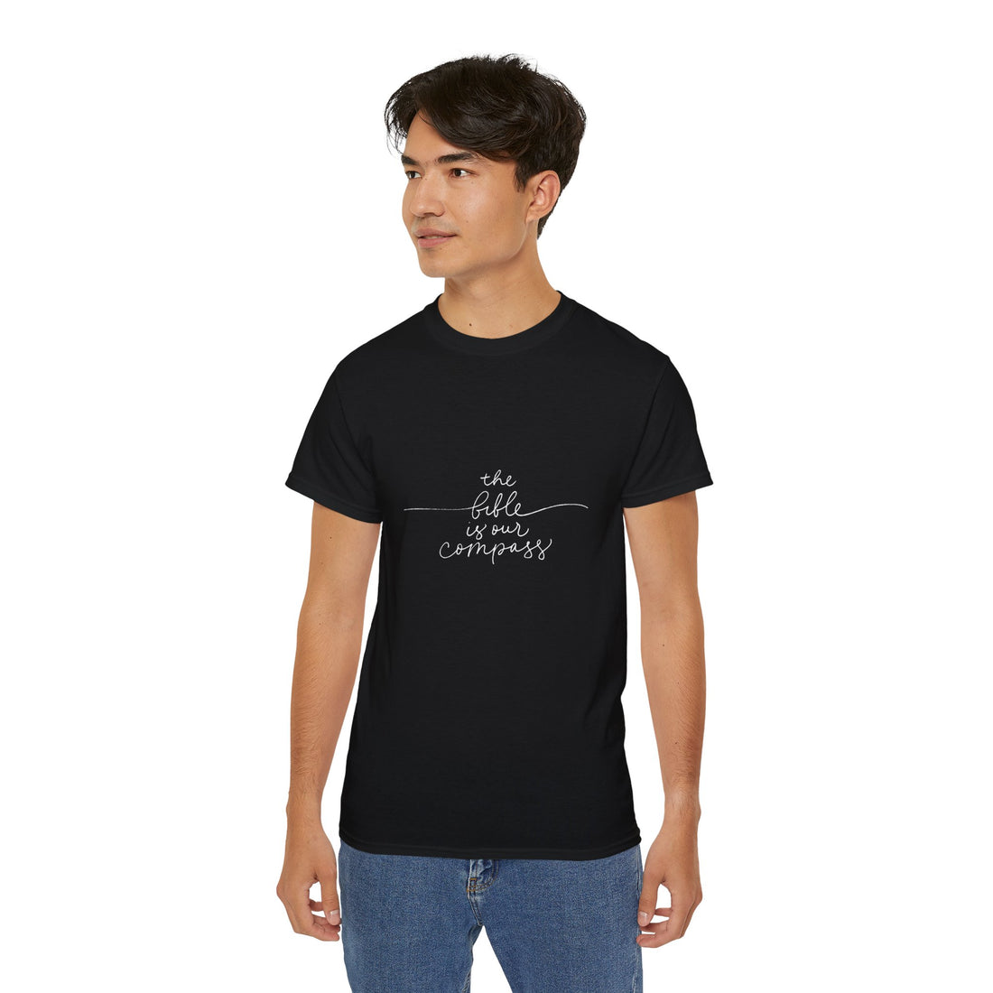 Inspiring Faith Tee - &quot;The Bible is Our Compass&quot; - Unisex Ultra Cotton T-Shirt