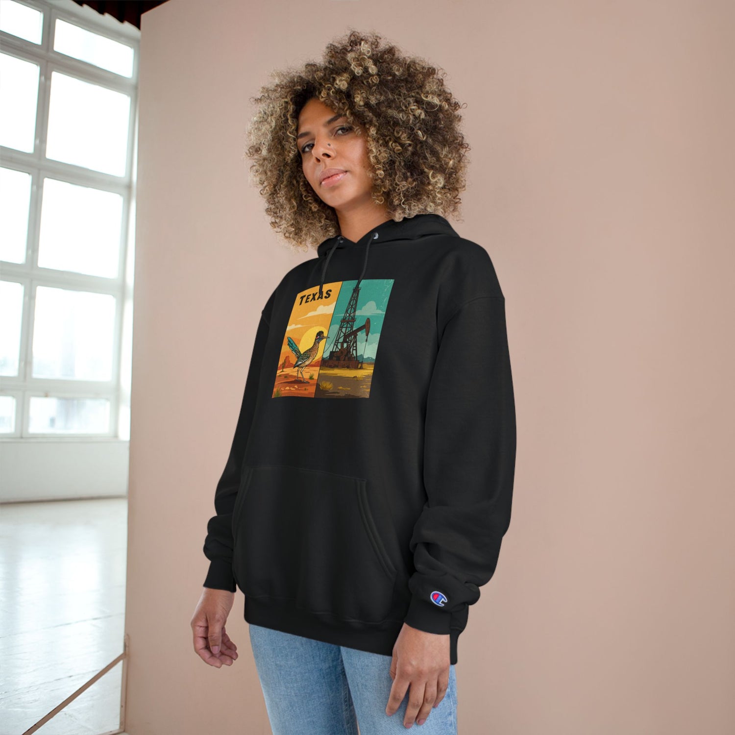 Texas Champion Hoodie - Vintage-Inspired Design for Comfort and Style