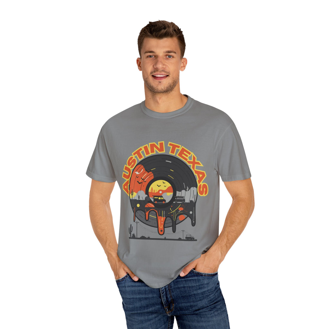 Austin Texas Graphic T-Shirt - Vintage Vibe, Comfort Wear, Texas Pride, Unisex Fashion, Perfect Gift, Summer Style