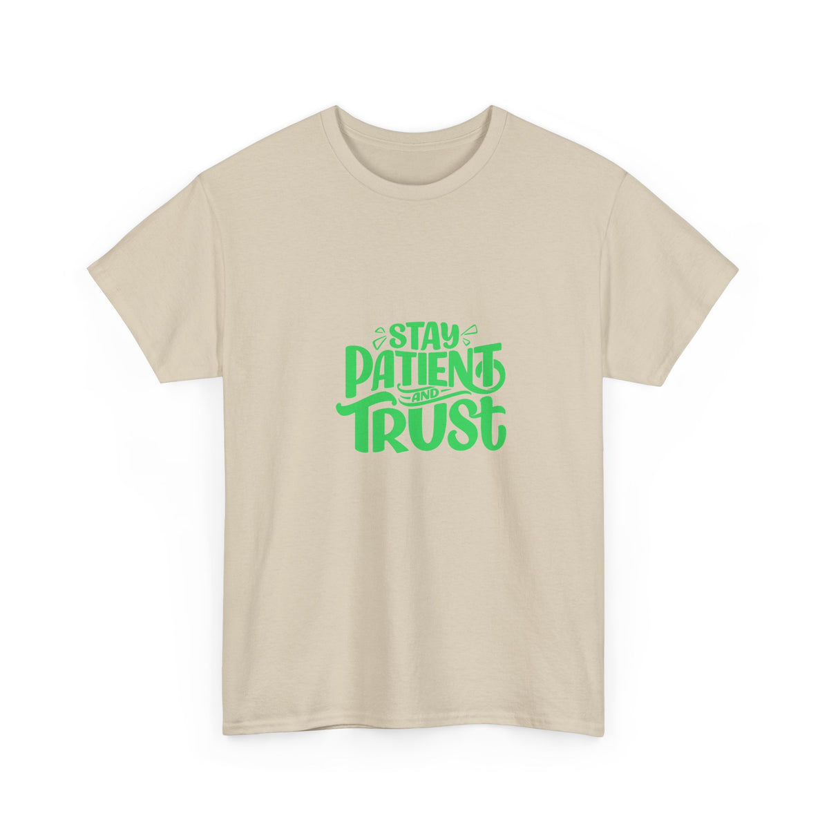 Stay Patient Unisex Heavy Cotton Tee - Motivational T-Shirt for Everyday Inspiration