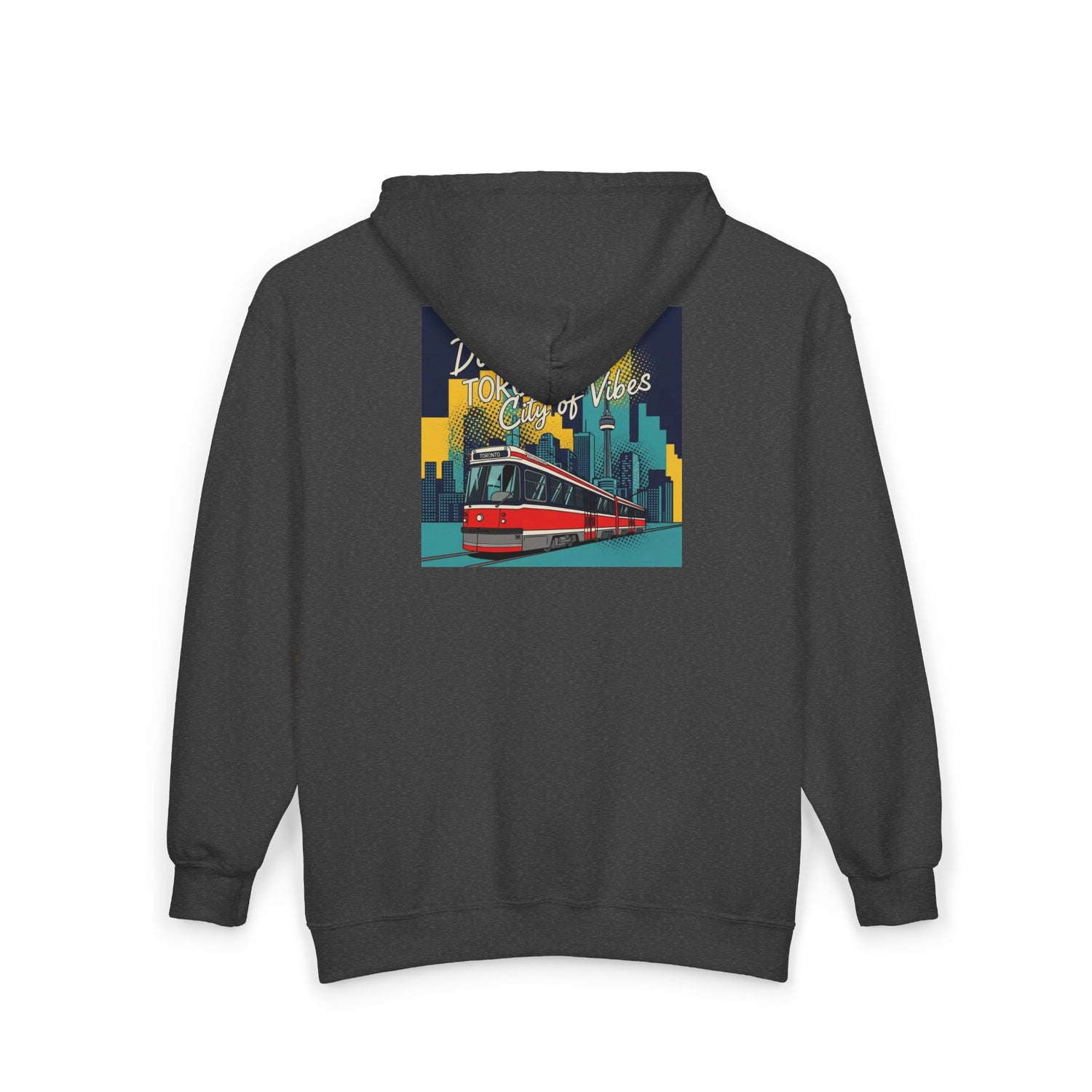Toronto Tram Hoodie, Cozy Zip-Up Sweatshirt, City Life Apparel, Toronto [...]