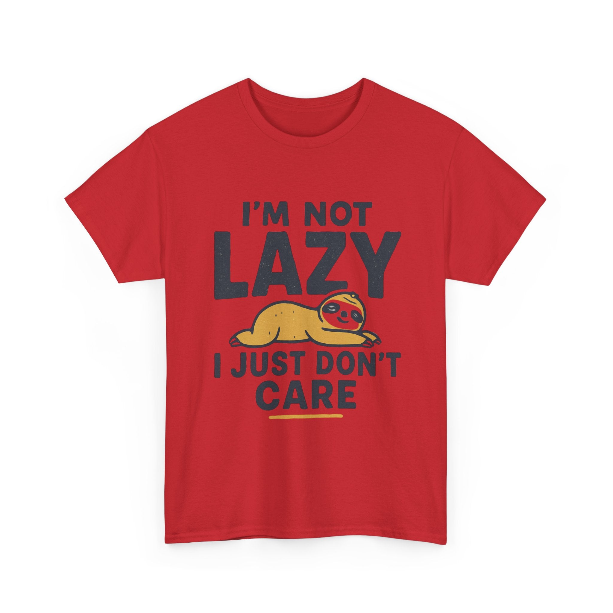 Lazy Sloth Unisex Tee, Funny Graphic T-Shirt, Perfect for Relaxation, Gifts for Friends, Cute Sloth Apparel