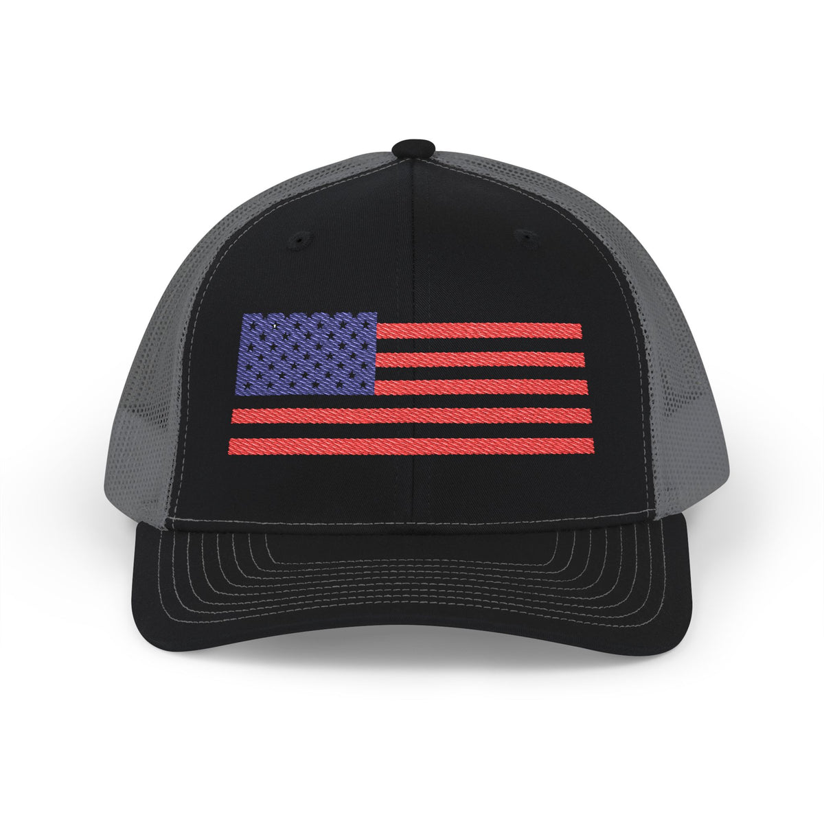 USA Flag Embroidered Snapback Trucker Cap, Perfect Gift for Patriotic Events, Outdoor Adventures, Summer BBQs, Father&