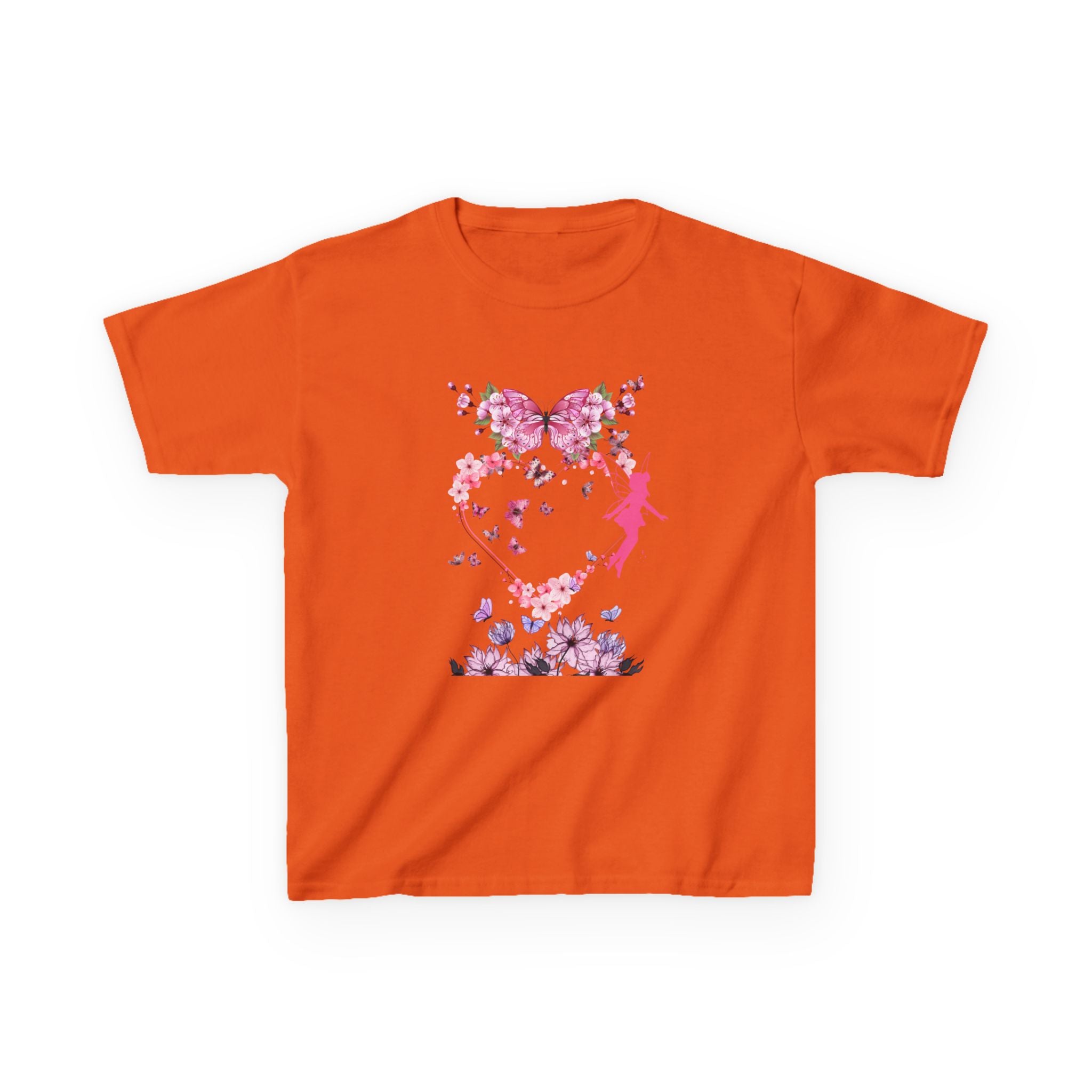 Floral Heart Kids Tee | Cute Floral T-Shirt for Kids, Gift for Birthdays, Spring Outfit, Family Photos, Casual Wear
