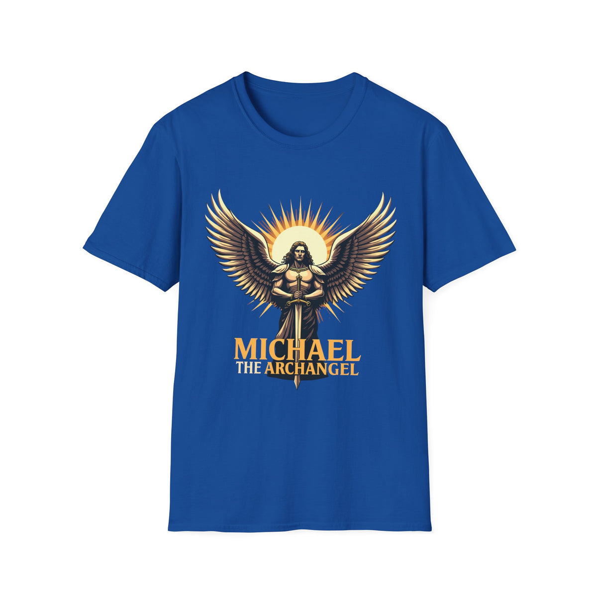 Archangel Michael Unisex Softstyle T-Shirt - Inspirational Divine Design