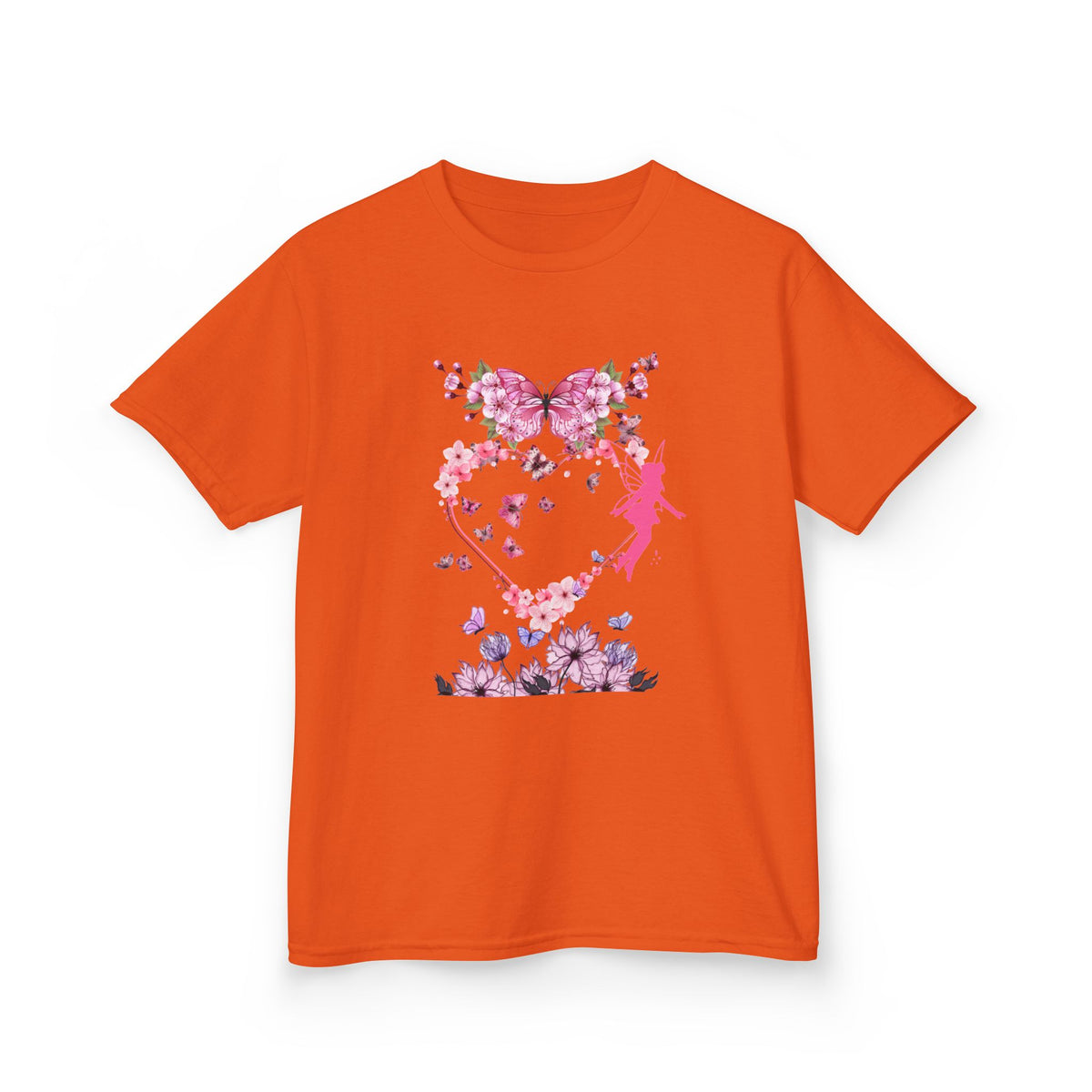 Floral Heart Kids Tee | Cute Floral T-Shirt for Kids, Gift for Birthdays, Spring Outfit, Family Photos, Casual Wear