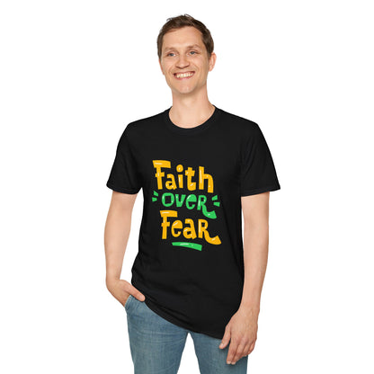 Faith Over Fear Unisex Softstyle T-Shirt - Inspirational Graphic Tee