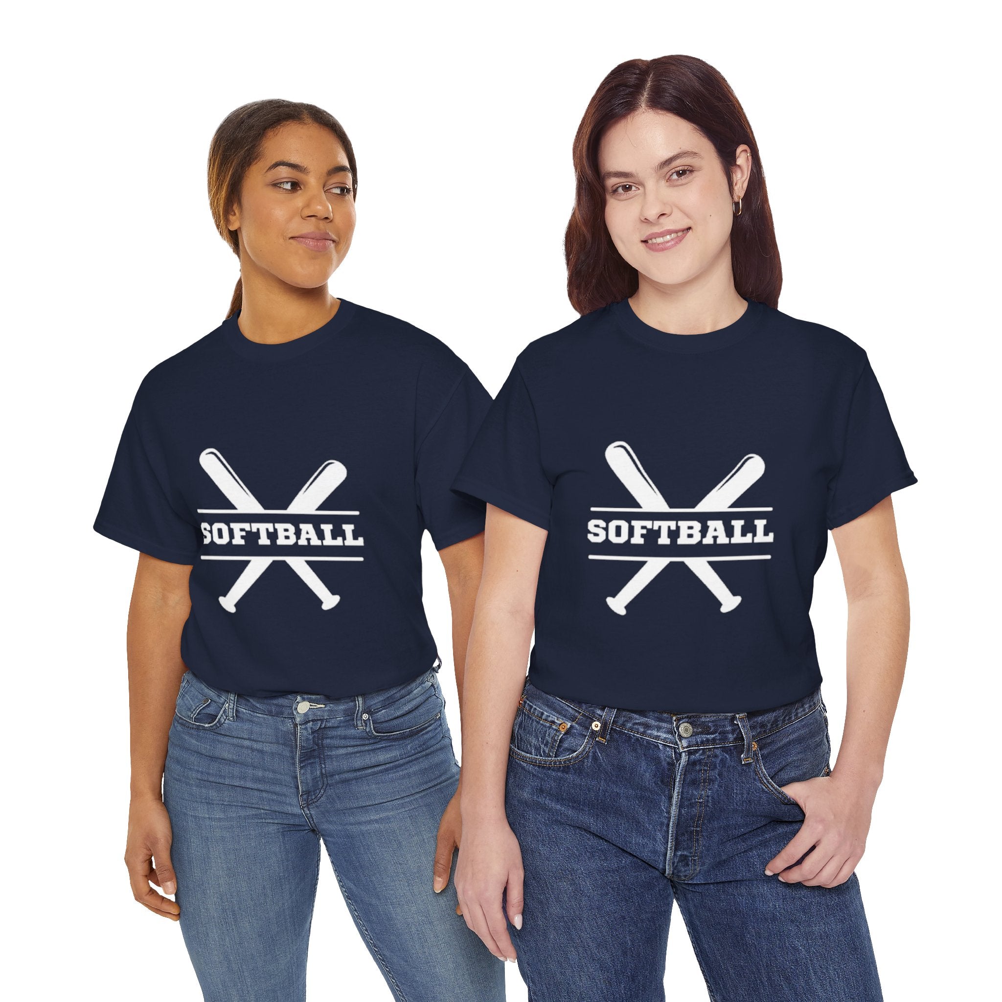Unisex Heavy Cotton Tee - SoftBall Printed  T-Shirt - Comfortable Casual Wear Tee - Unique Graphic Tee - Gift