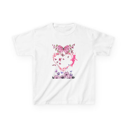 Floral Heart Kids Tee | Cute Floral T-Shirt for Kids, Gift for Birthdays, Spring Outfit, Family Photos, Casual Wear