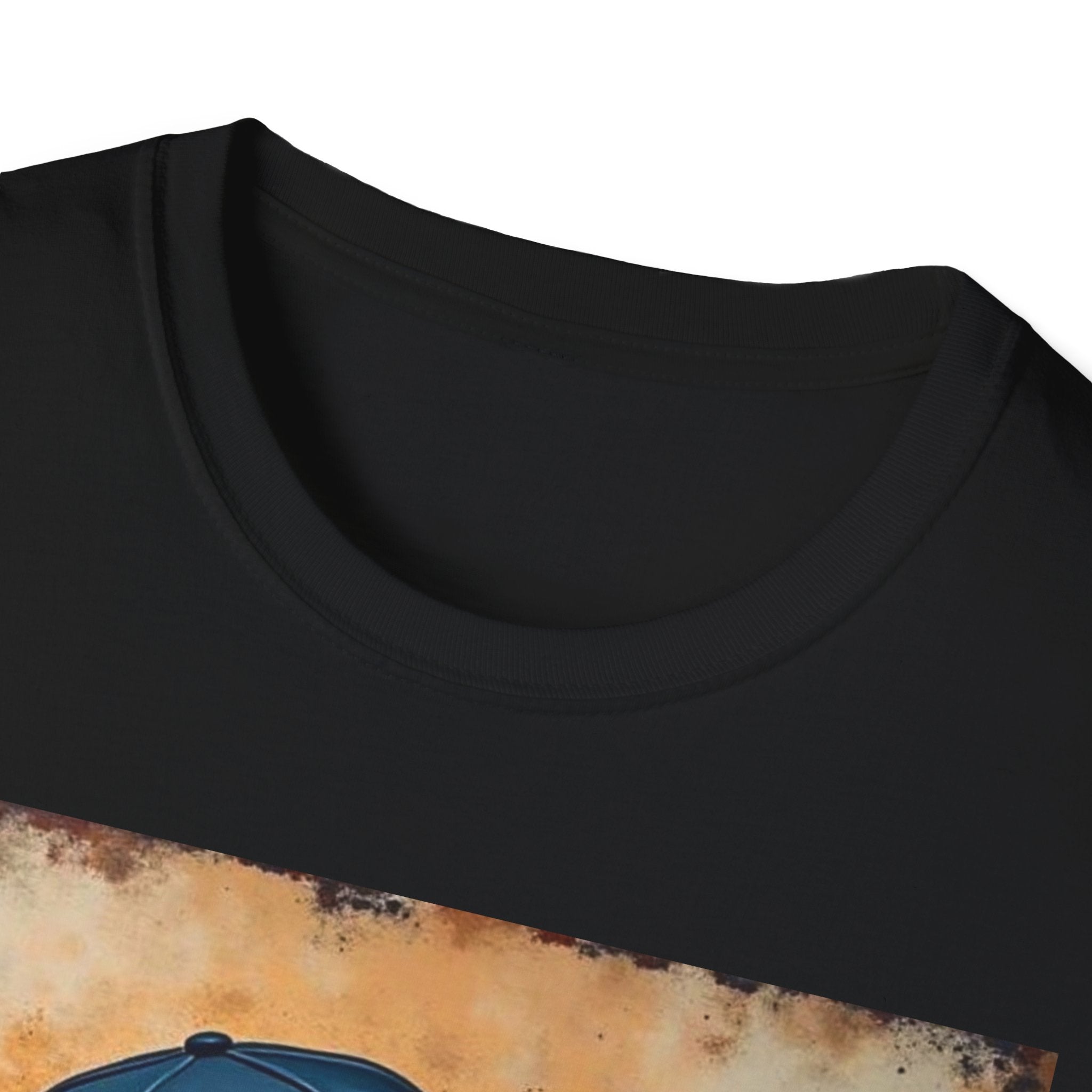 Detroit D Skyline Tee — Vintage D Logo with Cap Graphic