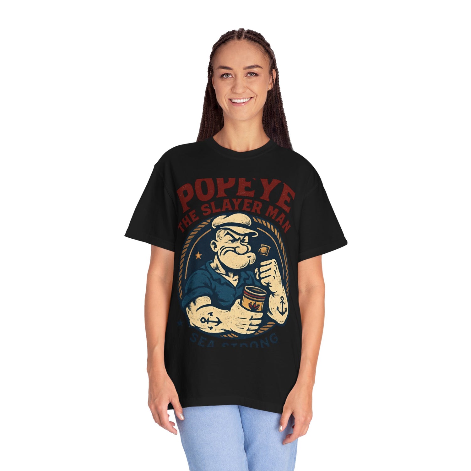 Popeye The Slayer Man graphic T-Shirt | Vintage Sailor Illustration