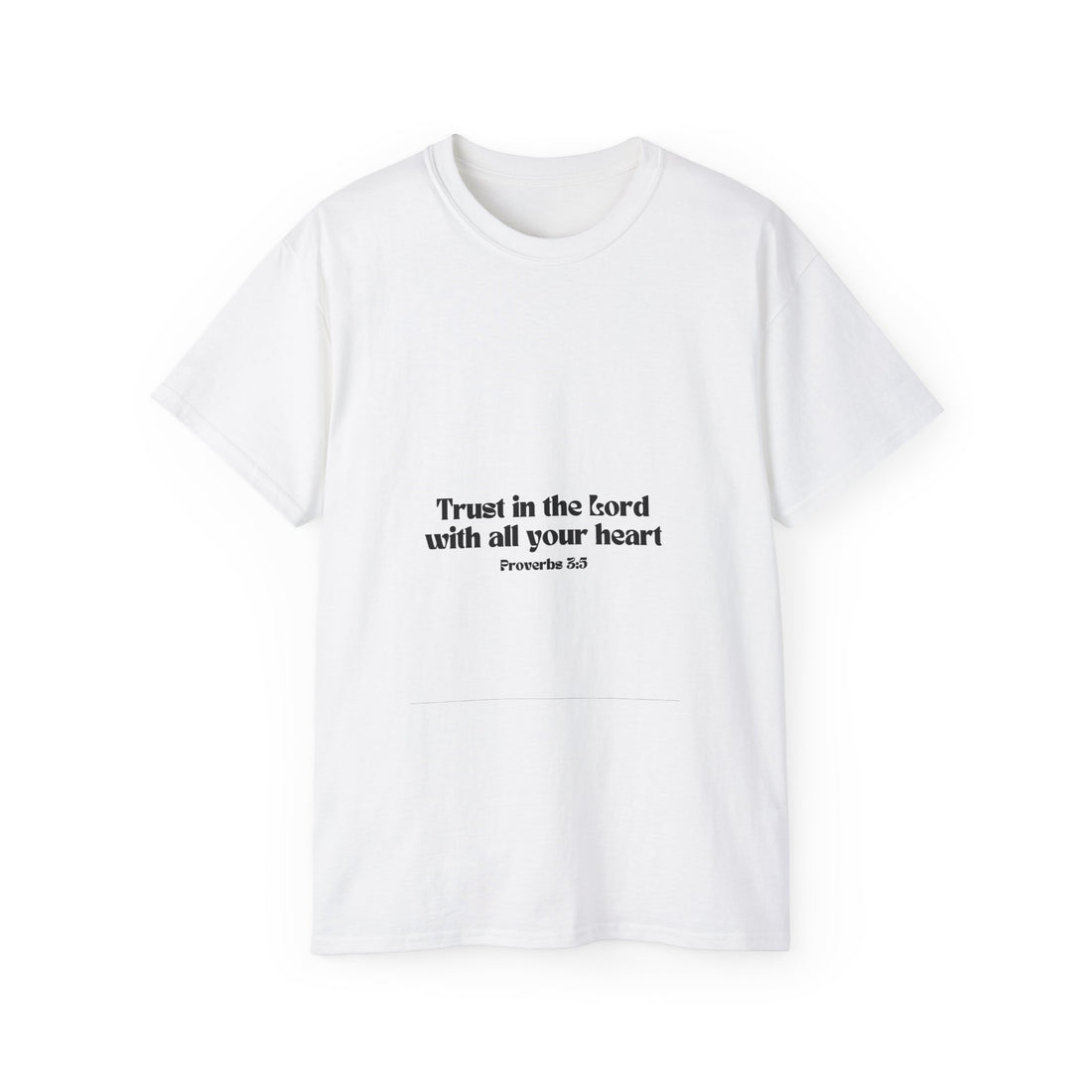 Inspirational Faith T-Shirt - Trust in the Lord with All Your Heart