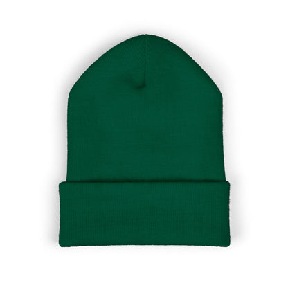 Cozy Embroidered Cuffed Beanie - Winter Warmth &amp; Style