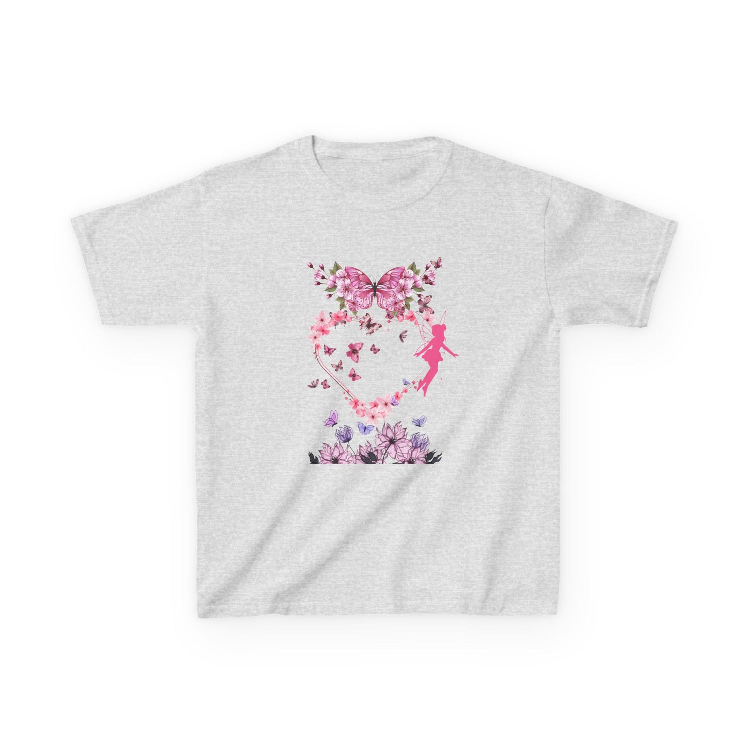 Floral Heart Kids Tee | Cute Floral T-Shirt for Kids, Gift for Birthdays, Spring Outfit, Family Photos, Casual Wear