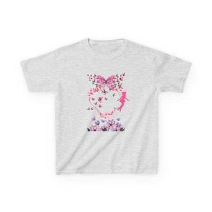 Floral Heart Kids Tee | Cute Floral T-Shirt for Kids, Gift for Birthdays, Spring Outfit, Family Photos, Casual Wear
