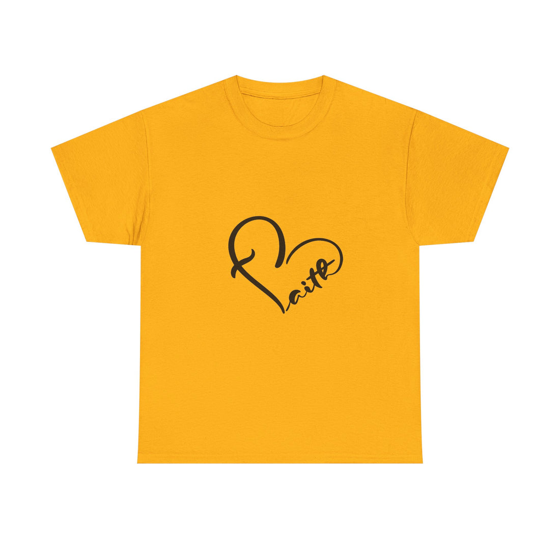 Unisex Heavy Cotton Tee - Stylish Heart Design for Love Enthusiasts