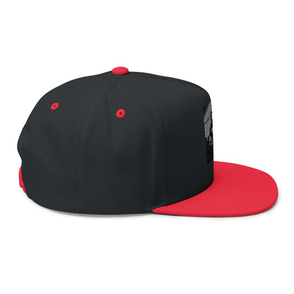 Flat Bill Cap — Embroidered Flat-Brim Hat