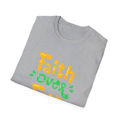 Faith Over Fear Unisex Softstyle T-Shirt - Inspirational Graphic Tee