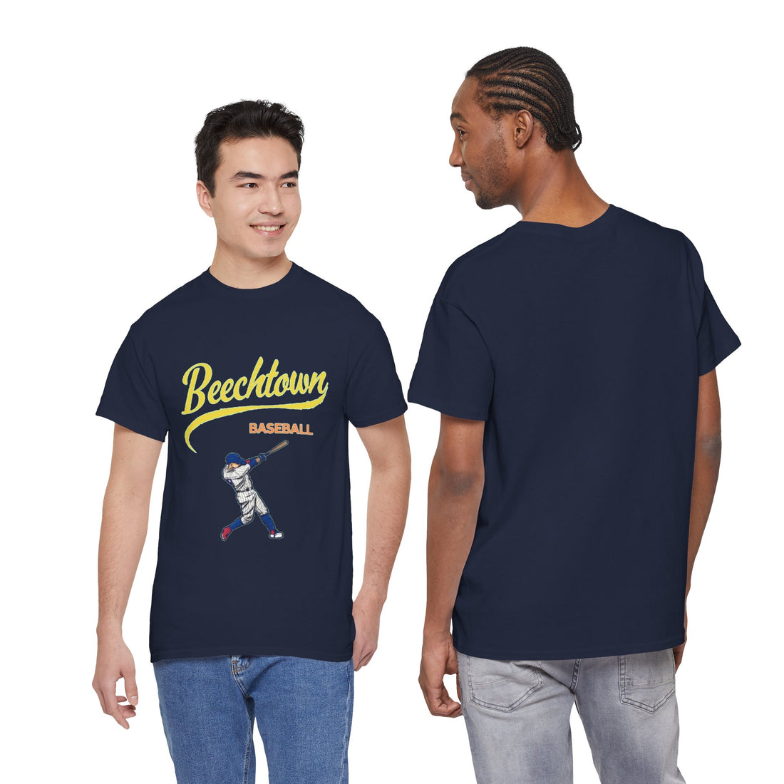 Unisex Heavy Cotton Tee - Beachtown Printed  T-Shirt - Comfortable Casual Wear Tee - Unique Graphic Tee - Gift