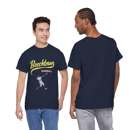 Unisex Heavy Cotton Tee - Beachtown Printed  T-Shirt - Comfortable Casual Wear Tee - Unique Graphic Tee - Gift
