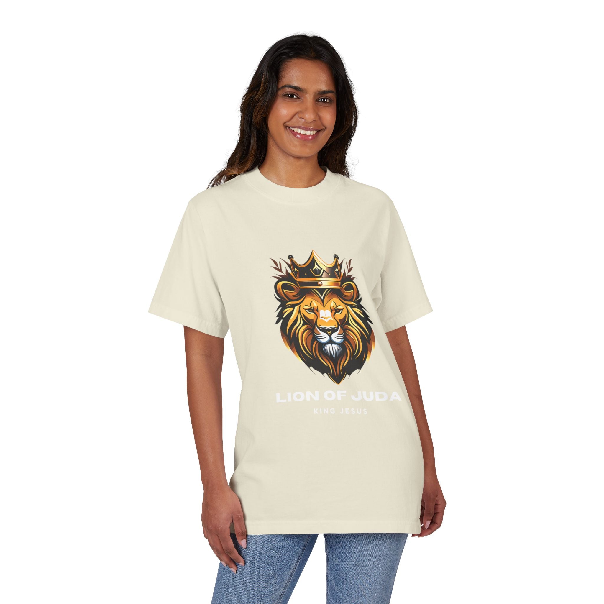 Lion of Judah Unisex Drop-Shoulder T-Shirt - King Jesus Graphic Tee
