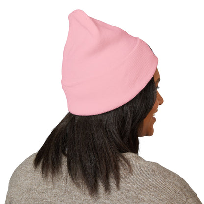 Cozy Embroidered Cuffed Beanie - Winter Warmth &amp; Style