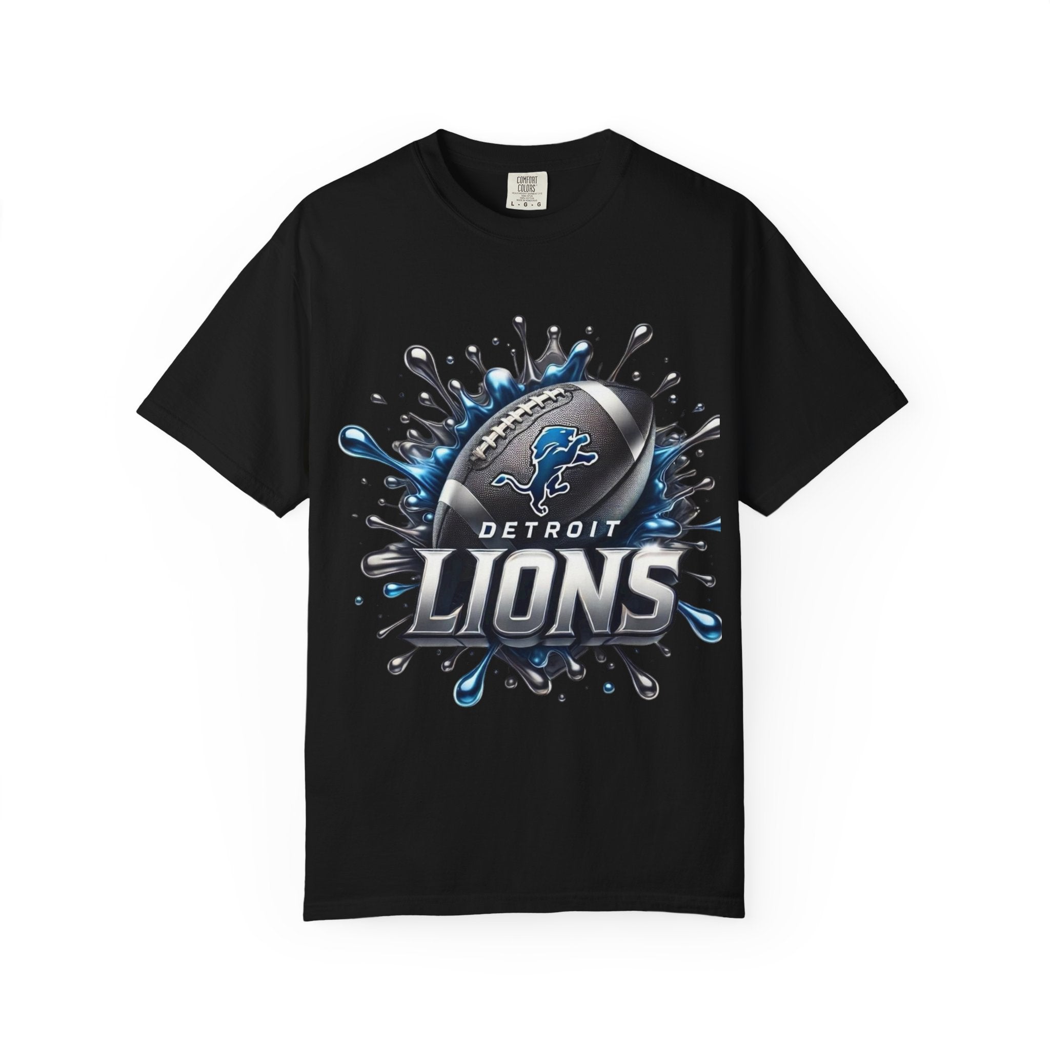 Detroit Lions Football Splash T-Shirt